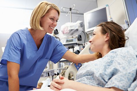 SMWC - Female Patient Talking To Nurse